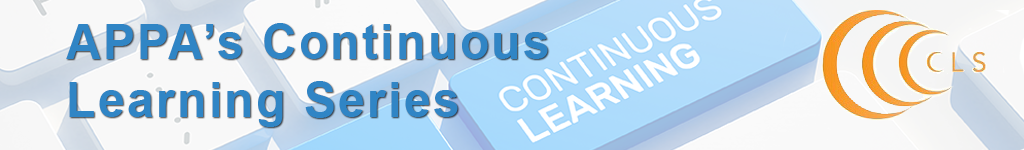APPA's Continuous Learning Series Banner