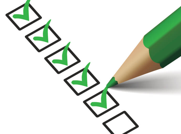 Image of checkboxes with green pencil and green checkmarks.