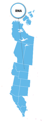 RMA Region Map