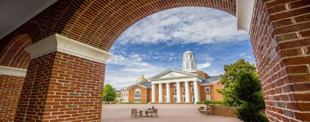 The newly expanded Trible Library is one of the signature buildings on the stunning campus of Christopher Newport University, a small public university in Newport News, Virginia that boasts small class sizes, individualized instruction and a gifted faculty.